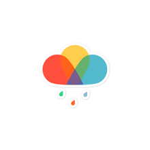 Load image into Gallery viewer, Rainy Rainbow stickers