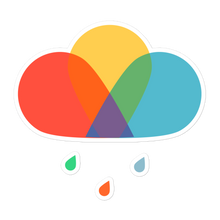Load image into Gallery viewer, Rainy Rainbow stickers