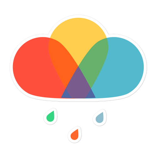 Rainy Rainbow stickers