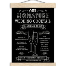 Load image into Gallery viewer, Blushing Bride Black - Museum-Quality Matte Paper Poster with Hanger