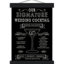 Load image into Gallery viewer, Wedding Cake Martini Black- Museum-Quality Matte Paper Poster with Hanger