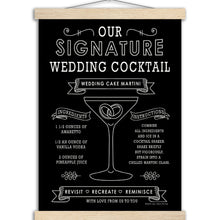 Load image into Gallery viewer, Wedding Cake Martini Black- Museum-Quality Matte Paper Poster with Hanger