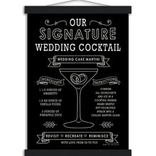 Load image into Gallery viewer, Wedding Cake Martini Black- Museum-Quality Matte Paper Poster with Hanger