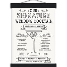 Load image into Gallery viewer, Wedding Cake Martini - Museum-Quality Matte Paper Poster with Hanger