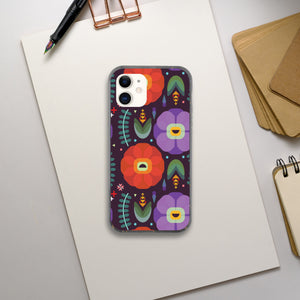 Flowerfully Folk - Bio iPhone case