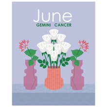 Load image into Gallery viewer, June Birth Flowers 8 x 10 Premium Matte Paper Poster