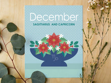 Load image into Gallery viewer, December Birth Flowers 8 x 10 Premium Matte Paper Poster