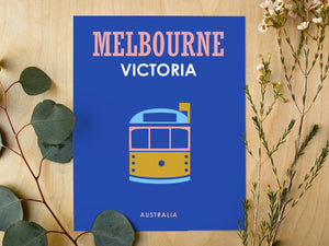 Melbourne 8 x 10 Premium Matte Paper Poster