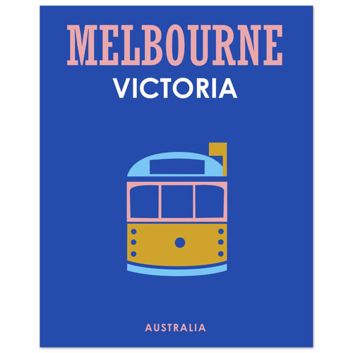 Melbourne 8 x 10 Premium Matte Paper Poster
