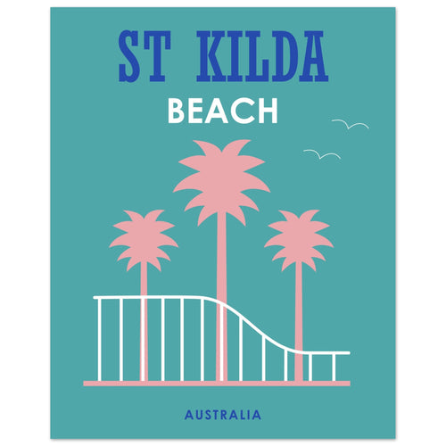 St Kilda Beach 8 x 10 Premium Matte Paper Poster
