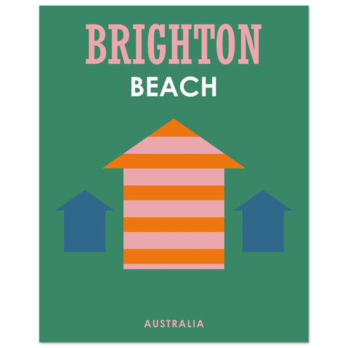 Brighton Beach 8 x 10 Premium Matte Paper Poster