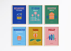 Melbourne 8 x 10 Premium Matte Paper Poster