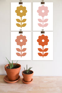 Awesome Floral Foursome - Art Print