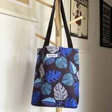 Load image into Gallery viewer, Blue Frond Tote Bag