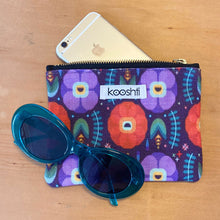 Load image into Gallery viewer, Flowerfully Folk Zipper Pouch