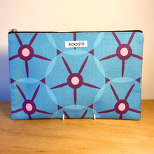 Load image into Gallery viewer, Petunia Blue Zipper Pouch