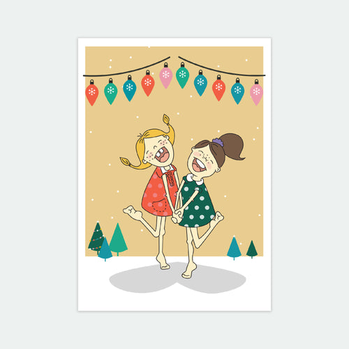 Yay! Santa's Coming! Art Print