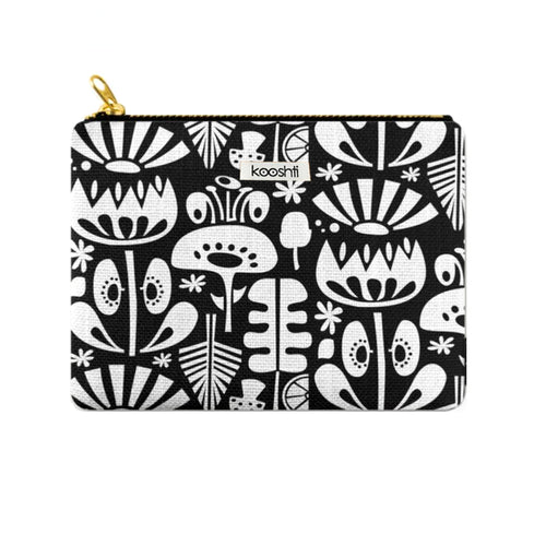 Scandi Flowers Zipper Pouch