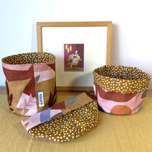 Load image into Gallery viewer, Tuscan Sun Peach with Spots Planter/Storage Basket
