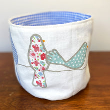 Load image into Gallery viewer, A Flutter of Friends Fabric Planter/Storage Basket