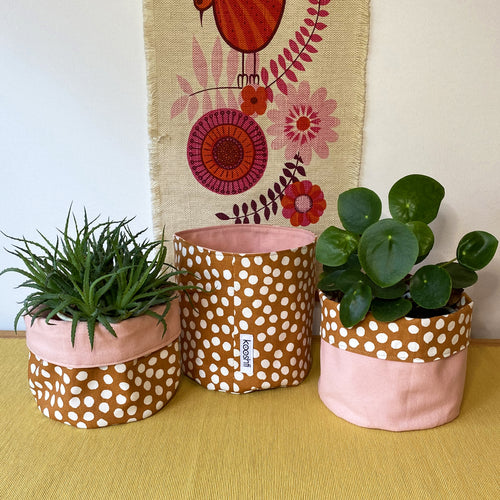 Ginger Dot Planter/Storage Basket