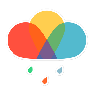 Rainy Rainbow stickers