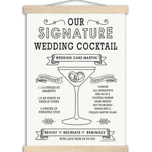 Wedding Cake Martini - Museum-Quality Matte Paper Poster with Hanger