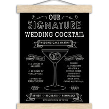 Load image into Gallery viewer, Wedding Cake Martini Black- Museum-Quality Matte Paper Poster with Hanger