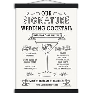 Wedding Cake Martini - Museum-Quality Matte Paper Poster with Hanger