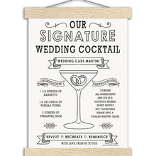 Load image into Gallery viewer, Wedding Cake Martini - Museum-Quality Matte Paper Poster with Hanger