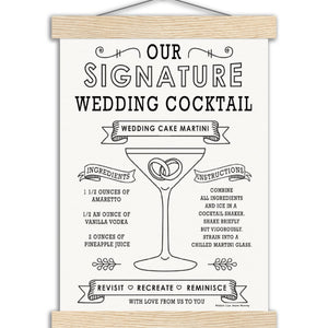 Wedding Cake Martini - Museum-Quality Matte Paper Poster with Hanger