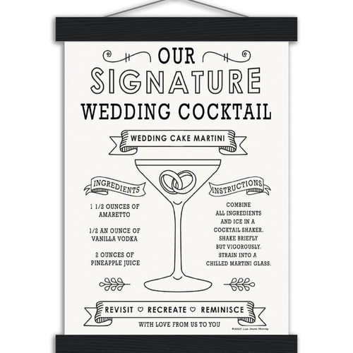 Wedding Cake Martini - Museum-Quality Matte Paper Poster with Hanger