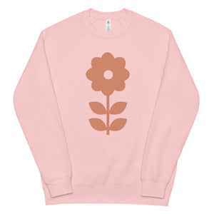 Daisy Flower Dusk - Unisex raglan sweatshirt