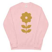 Load image into Gallery viewer, Daisy Flower Chartreuse - Unisex raglan sweatshirt
