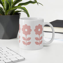 Load image into Gallery viewer, Daisy Flower Candy Pink - White glossy mug