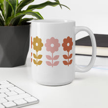 Load image into Gallery viewer, Awesome Floral Foursome - white glossy mug